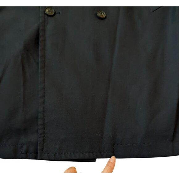 Banana Republic Heritage Collection XXL Navy Water Repellent Officer Coat Winter - Picture 11 of 16